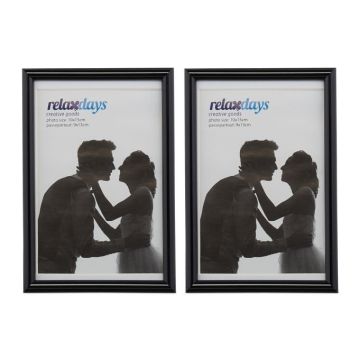 Набор из 2 фоторамок 16x11x8,5см, черные