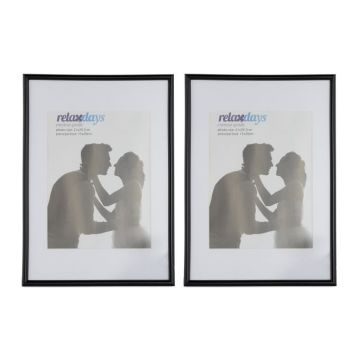 Набор из 2 фоторамок 31x21x2 см, черно-белые