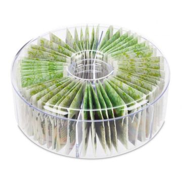 Transparent tea bag organizer 7.5x20cm.