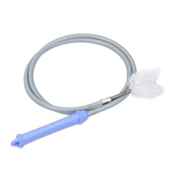 Sewer pipe cleaning spiral 1m, grey/blue/white/silver