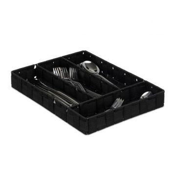 Cutlery tray 4.5x26x36cm., black