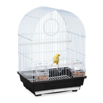 Bird cage 49.5x34.5x31cm., light blue/black