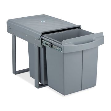 Built-in trash can 41.3x34x51.8cm., gray