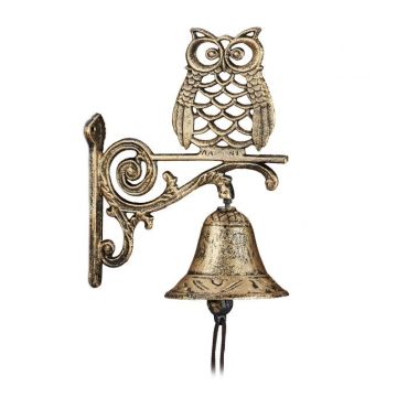 Doorbell 26.5x19x11cm., gold/brown color