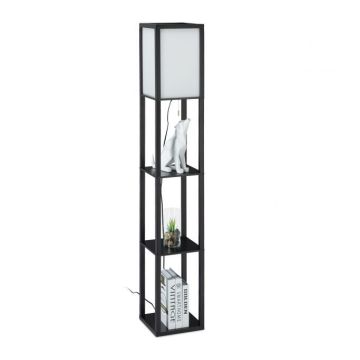 Floor lamp 161x26x26cm., black/white