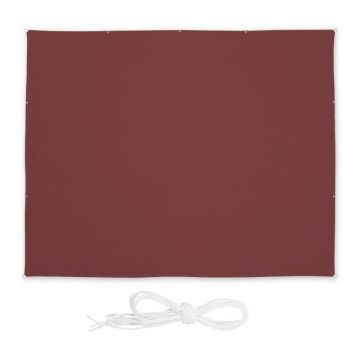 Markiza przeciwsłoneczna prostokątna 600x500cm, kolor ciemnoczerwony
