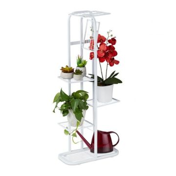 Flower stand with 6 shelves 107x44x24cm., white