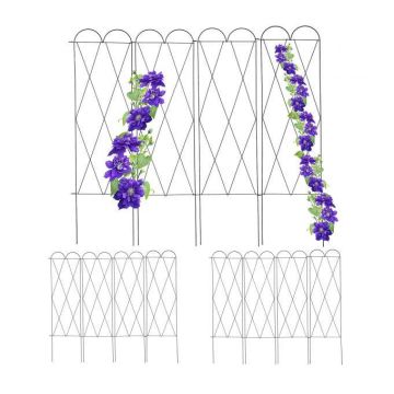 Set of 4 garden trellis 127x145x1.5cm., dark brown