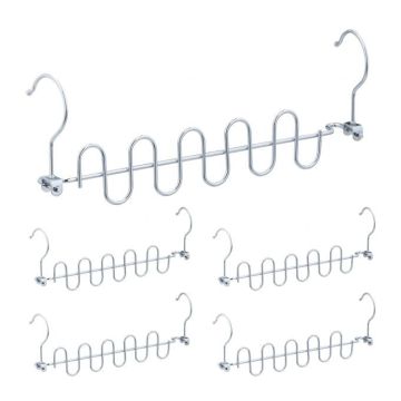 Clothes hangers 5 pcs., silver color