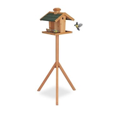 Bird feeder 137x68x55cm., light brown/dark green