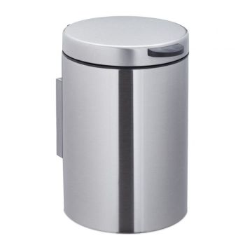 Trash can 25x17x22cm, 3L., black/silver color