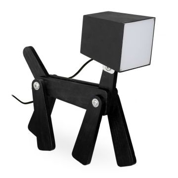 Table lamp 30x28x9cm., black/white