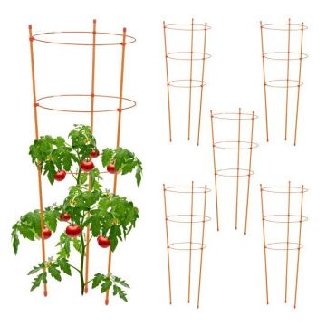 Set of 6 garden grates 3x29.5x77cm., orange color