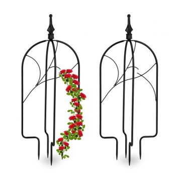 Set of 2 garden grills 66x26x26cm., black