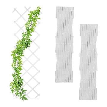 Set of 2 garden grills 180x60x2cm., white