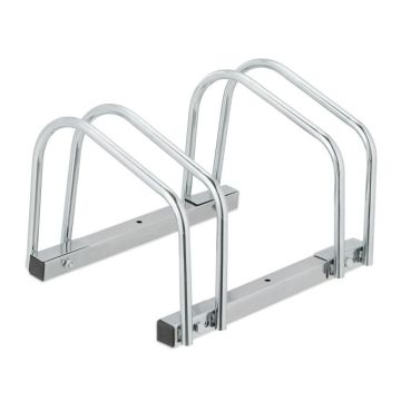 Bicycle rack for 2 bikes 26.5x40.5x33cm., silver color