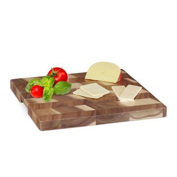 Deska do krojenia 3,5x38x38cm, brązowa