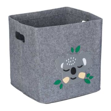 Foldable bag 33x33x33cm., gray/green