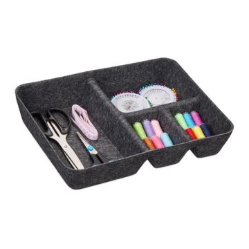 Storage box 6.5x32x25cm., dark gray