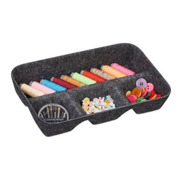 Storage box 5.5x29.5x19cm., dark gray