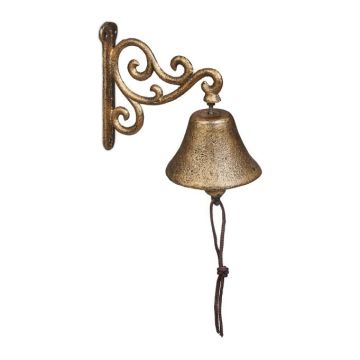 Doorbell 15.5x10x17.5cm., gold color