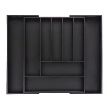 Cutlery tray 5x33.5x44.5cm., black