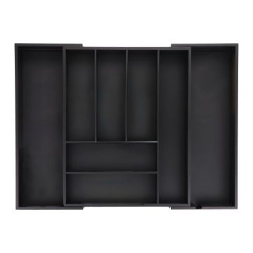 Cutlery tray 6.5x35x43.5cm., black