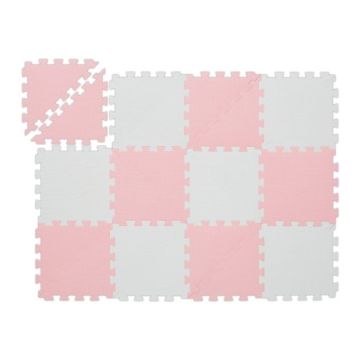 Play mat "Delionė" 1x114x86cm., pink/white