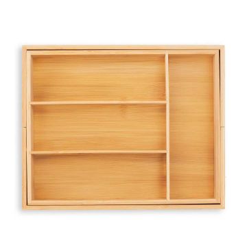 Cutlery tray 5x29x35.5cm., light brown