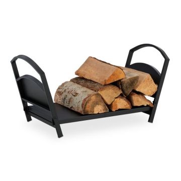 Firewood bag 33x66x30.5cm., black