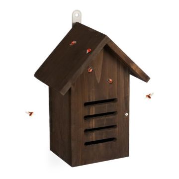 Insect hotel 25x18.5x12cm., brown