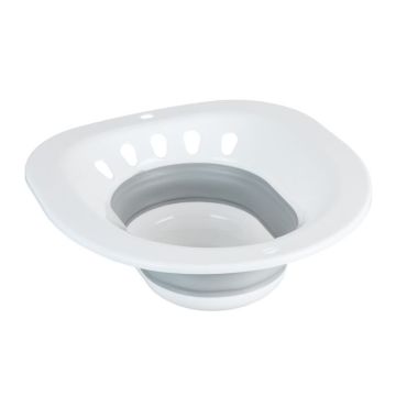 Toilet seat 12x36x39cm., gray/white