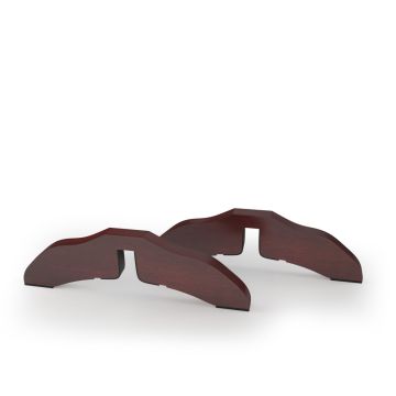 Zestaw 2 nóżek podporowych do bariery dla psa 30,5x9x2cm, brązowe