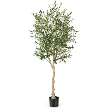 Set of 2 artificial olive trees 17x182cm., various colors