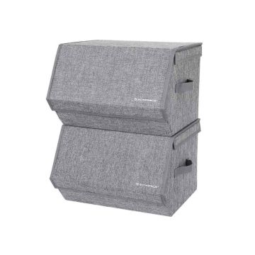 Metal frame storage box set, 2 pcs.
