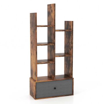 Półka wolnostojąca 53x24x118cm, brązowa