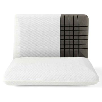 Set of 2 pillows 60x40x13cm., white