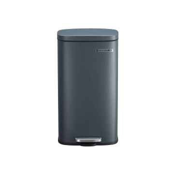 Trash can 30 L smoke gray
