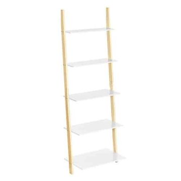 Shelf 5 levels, matte white/natural color