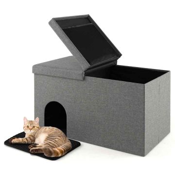 Cat litter box 90x50x50cm, gray