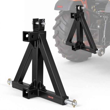 Zaczep holowniczy 3-punktowy VEVOR S-08, odbiornik 50,8 mm, czarny, 550 × 165 × 545 mm