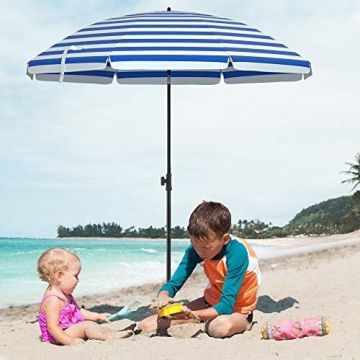 Składany parasol plażowy/ogrodowy Ø 200 cm GPU65WU