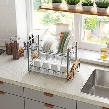 Dish rack, silver color