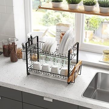 Dish rack, black
