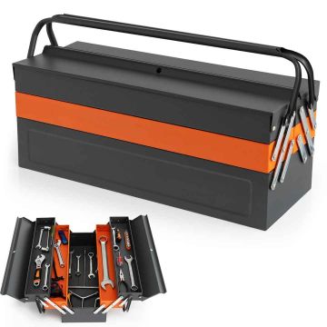 Tool box 69x55.5x29cm., dark gray/orange