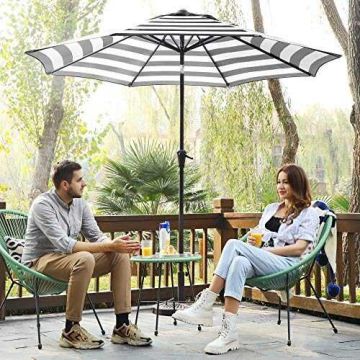 Parasol składany Ø 265 cm z korbą GPU009B01