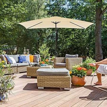 Parasol 300 x 200 cm, beżowy GPU013M01