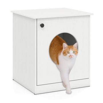 Cat litter box 51x47x57cm., white