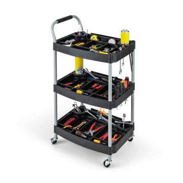 Tool trolley 59x45x107cm., black