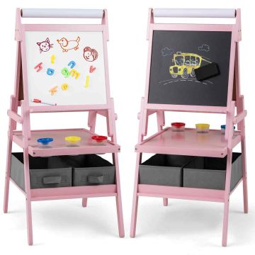Double-sided drawing board 54x46x101.5cm., various colors